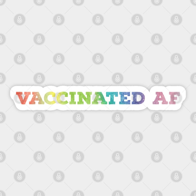 Vaccinated Sticker by Nixart